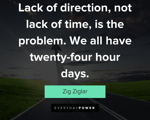 focus quotes about lack of direction, not lack of time, is the problem. We all have twenty-four hour days