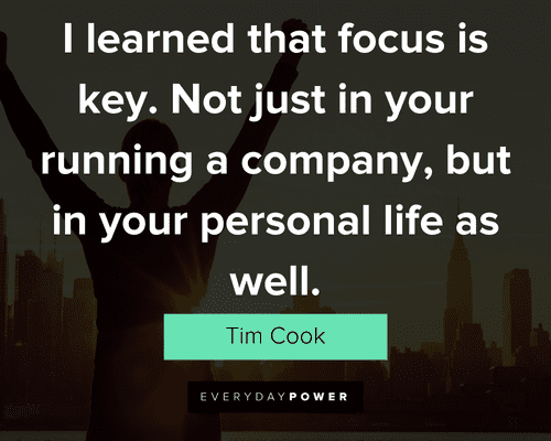 focus quotes about I learned that focus is key