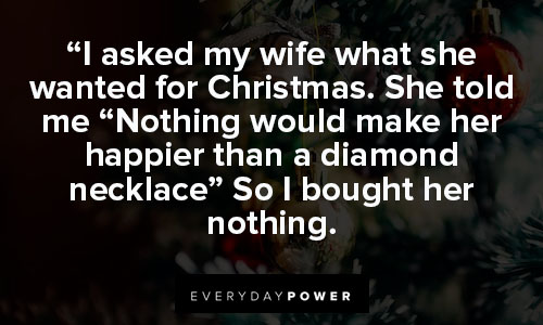 funny christmas quotes about diamond necklace
