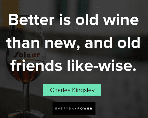 wine quotes about old friends like wise