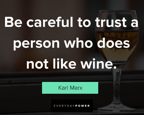 wine quotes about be careful to trust a person who does not like wine