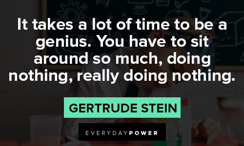 genius quotes about it takes a lot of time to be a genius