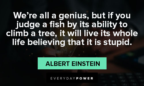 genius quotes from Albert Einstein, Stephen Hawking, and Aldous Huxley