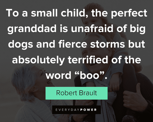 grandpa quotes about the perfect granddad is unafraid of big dogs and fierce storms
