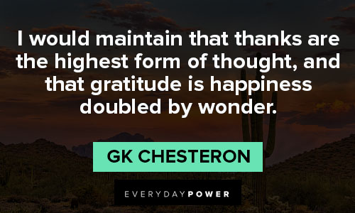 gratitude quotes on thanks are the highest form of thought