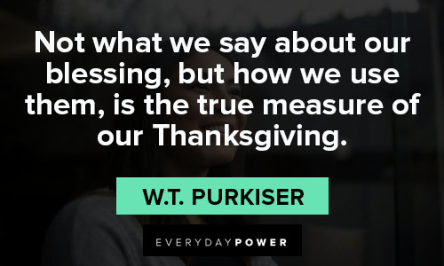 thanksgiving quotes about the true measure of our thanksgiving