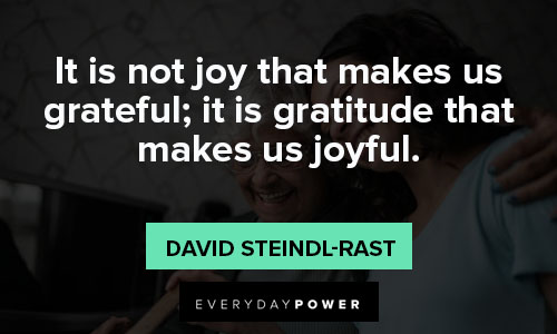 thanksgiving quotes about it is gratitude that makes us joyful