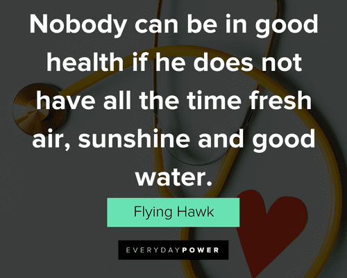 Health quotes about sunshine and good water