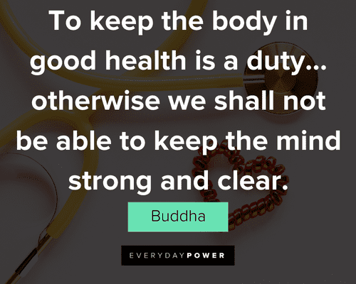 Health quotes to keep the body in good health