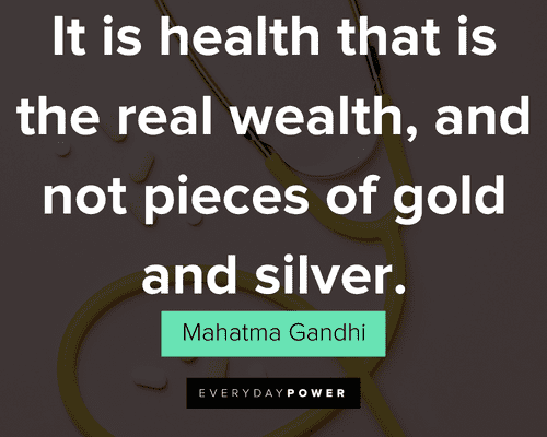 Health quotes about real wealth