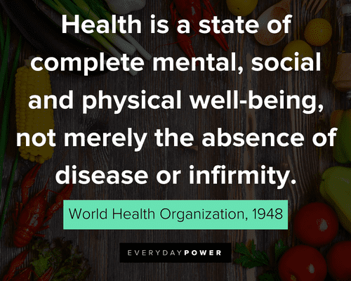Health quotes from World health Organization