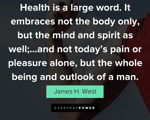 Health quotes about health is a large word