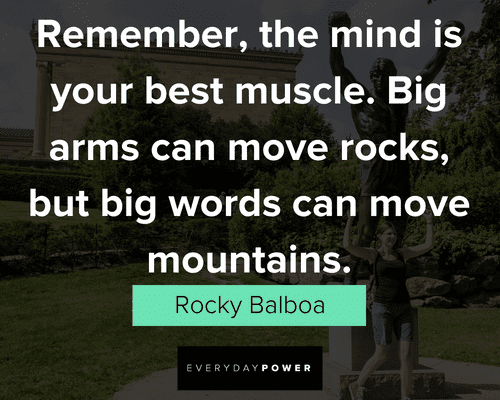 Rocky quotes about the mind is your best muscle