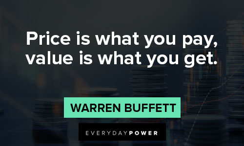 Investment quotes about price is what you pay