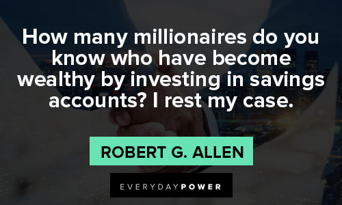 investment quotes about millionaires