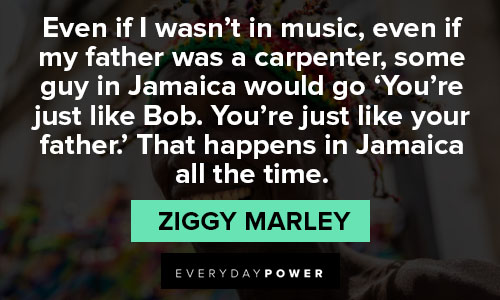 Jamaica quotes about even if I wasn't in music, even if my father was a carpenter