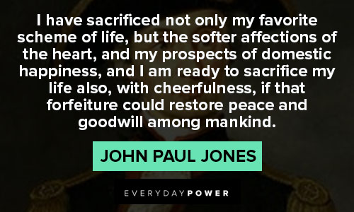 John Paul Jones quotes about peace and mankind