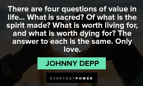 johnny depp love quotes