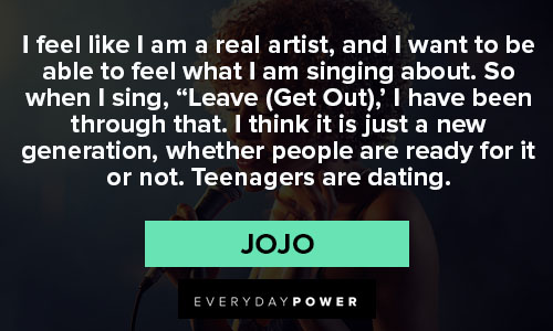 jojo quotes about real artist