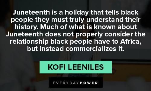 Juneteenth quotes about the relationship black people