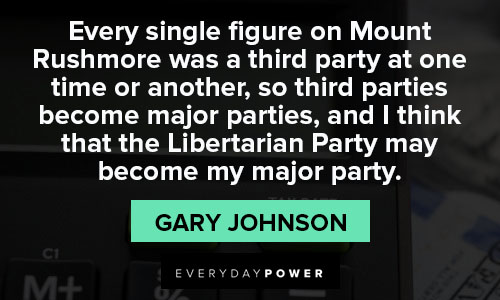Libertarian quotes about every single figure on Mount Rushmore was a third party at one time or another