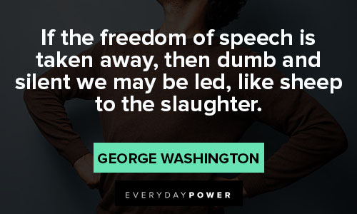 Libertarian quotes about then dumb and silent we may be led, like sheep to the slaughter