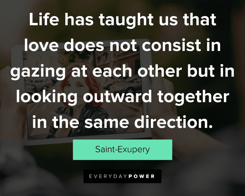 long distance relationship quotes about life has taught us that love does not consist in gazing at each