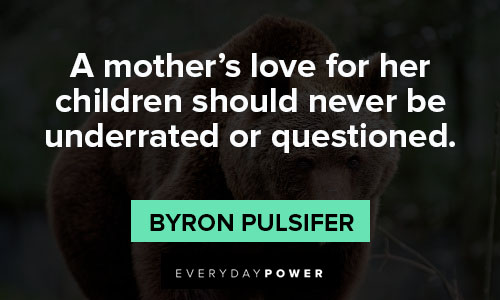 mama bear quotes about a mother's love for her children should never be underrated or questioned