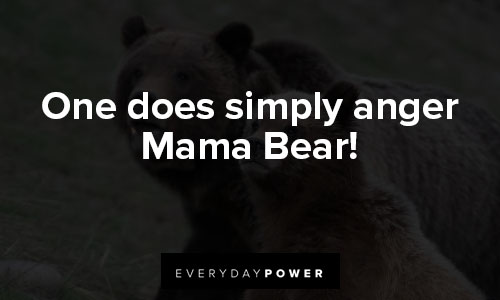 mama bear quotes about one does simply anger Mama Bear