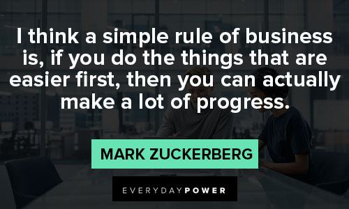 mark zuckerberg quotes about rule of business