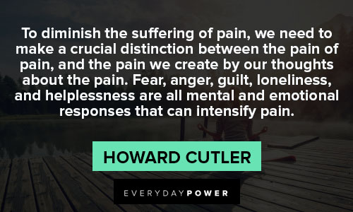 mindfulness quotes to make a crucial distinction between the pain