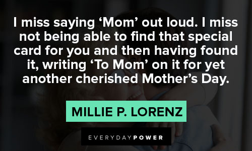 missing mom quotes about mother's day