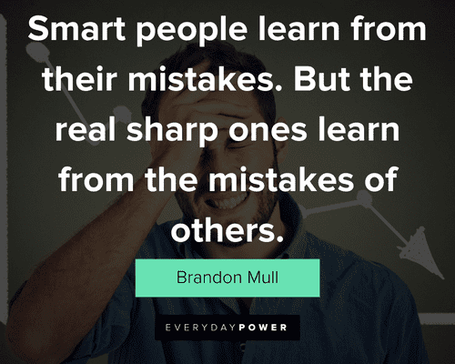 mistake quotes about smart people learn from their mistakes