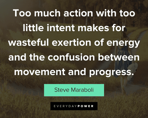 movement quotes about the confusion between movement and progress