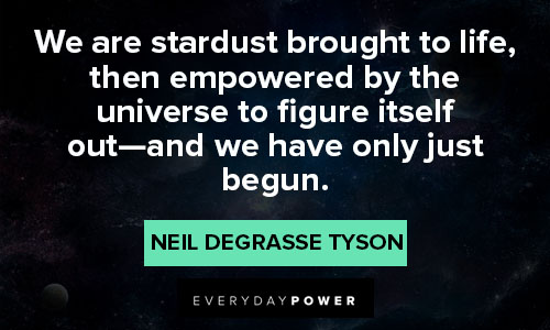 Neil deGrasse Tyson quotes about the universe