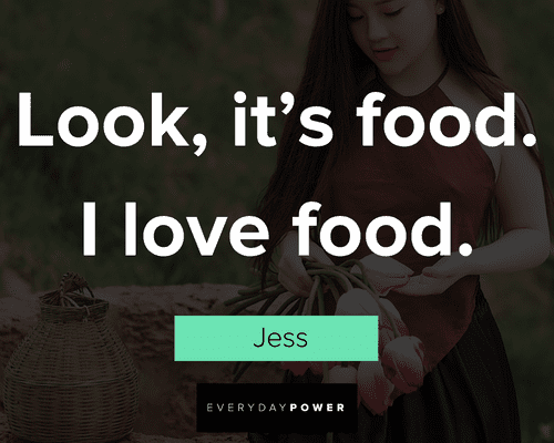 New Girl quotes about Look, it's food. I love food