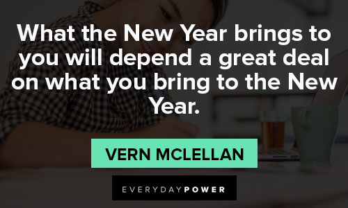 new year resolution quotes on what you bring to the New Year