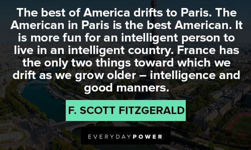 Paris quotes about the best of america drifts to Paris