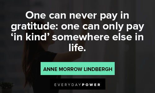 Pay It Forward quotes about one can only pay in gratitude