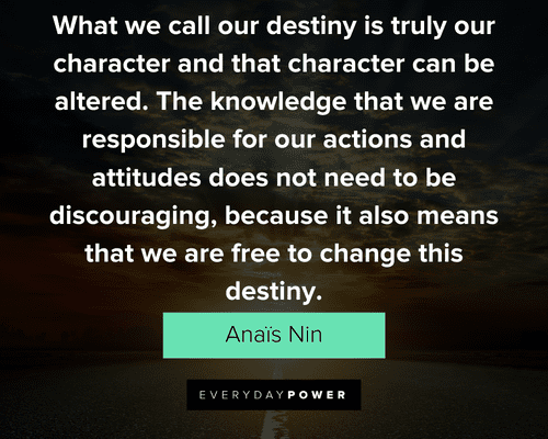 personal growth quotes about it also means that we are free to change this destiny