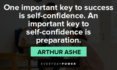 preparation quotes about One important key to success is self-confidence