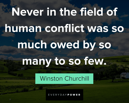 Service quotes from Winston Churchill