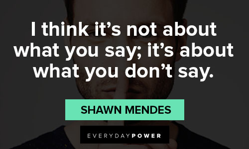 shawn mendes song quotes