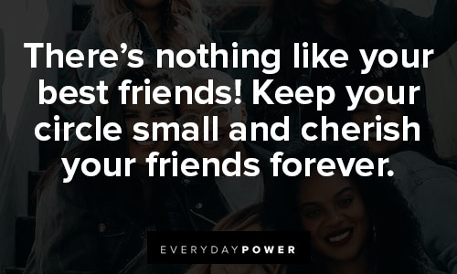 small circle quotes about your best friends
