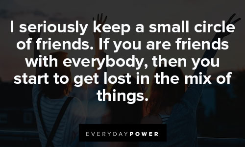 small circle quotes to get lost in the mix of things