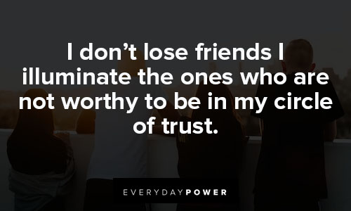 small circle quotes about losing friends