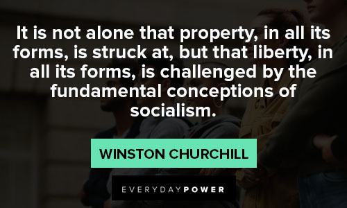 socialism quotes about it is not alone that property