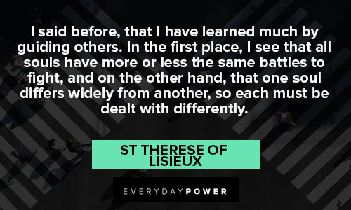 St Therese of Lisieux quotes guiding others