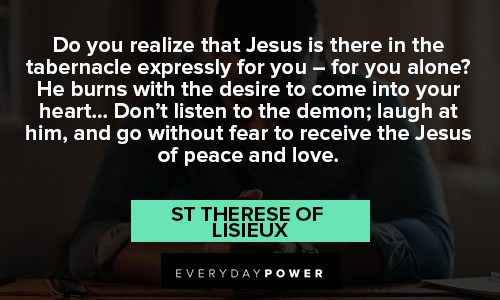 St Therese of Lisieux quotes about peace and love