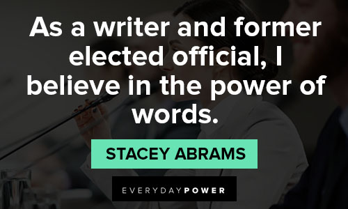 Inspirational stacey abrams quotes